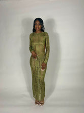 Load image into Gallery viewer, Distressed Maxi Long Sleeve Dress

