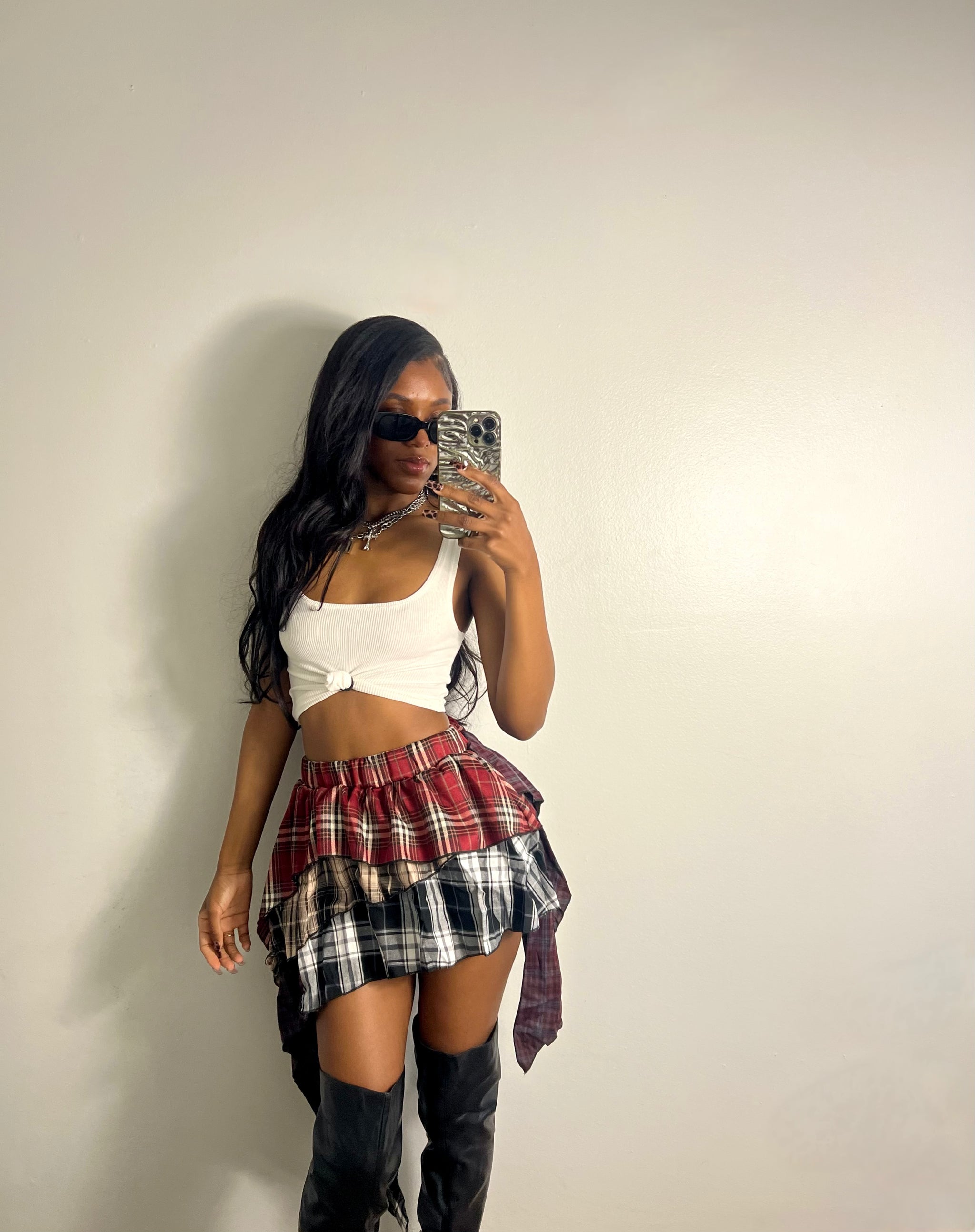 スカート Cla stellar Styleup skirt PLAID Styleup skirt – ClaSTEllaR
