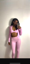 Load image into Gallery viewer, Pink Essential Zip Up Set *Only Jacket &amp; Leggings*
