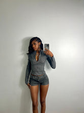 Load image into Gallery viewer, A Denim Number Micro Short Set
