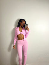 Load image into Gallery viewer, Pink Essential Zip Up Set *Only Jacket &amp; Leggings*
