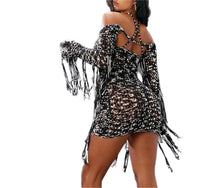 Load image into Gallery viewer, Knitted Fringe Dress
