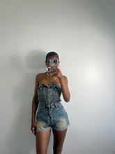 Load image into Gallery viewer, Cutout Denim Romper
